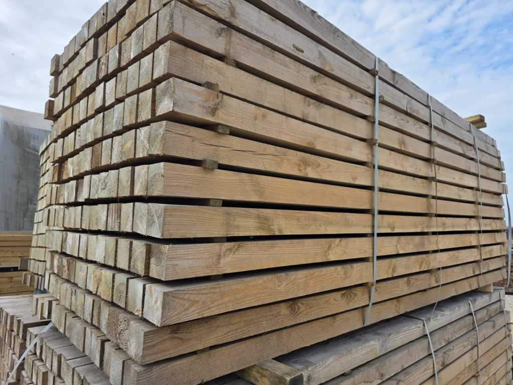 3x3 Sawn Tanalised Timber Posts (75mm x 75mm) - Clearance - Trade ...